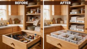 Read more about the article 3 Renter-Friendly SpaceAid Organizers to Fix Your Cluttered Kitchen