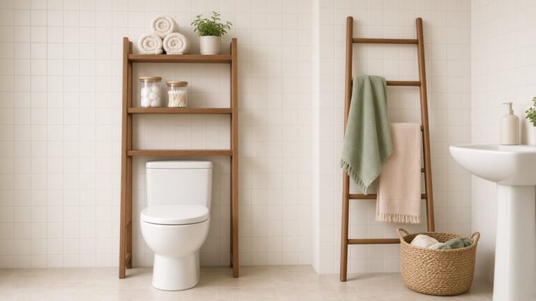 Small Bathroom Storage Ideas Without Drilling
