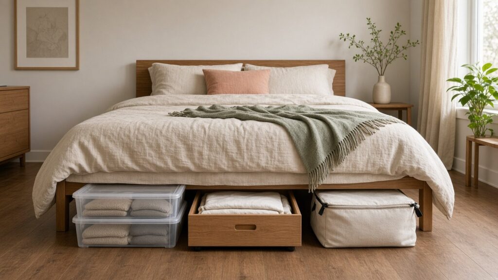 Under-Bed Storage Ideas for Small Bedrooms (Measure First)
