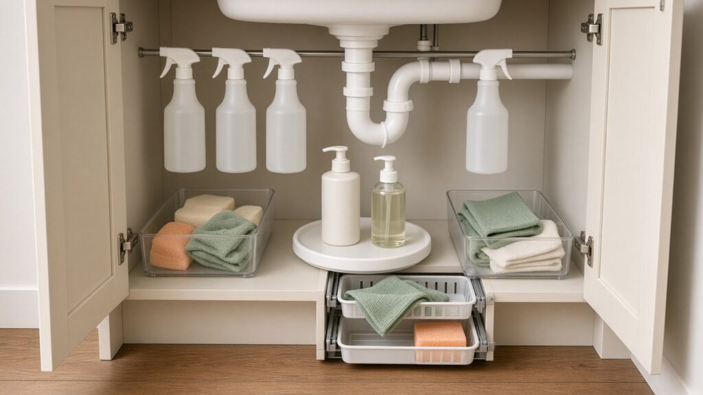 Under-Sink Kitchen Organization Ideas That Actually Work
